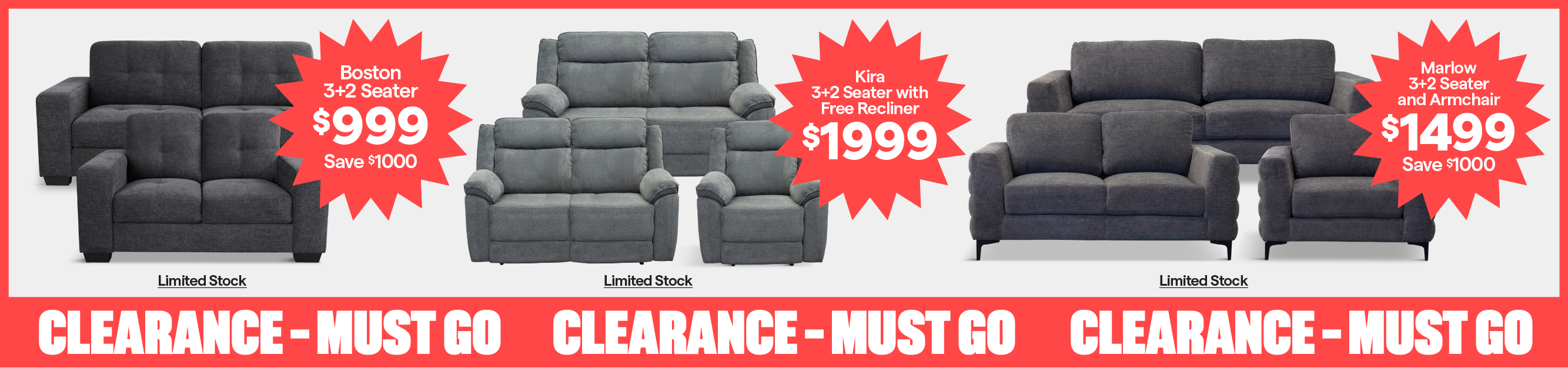 Clearance! Must go! 