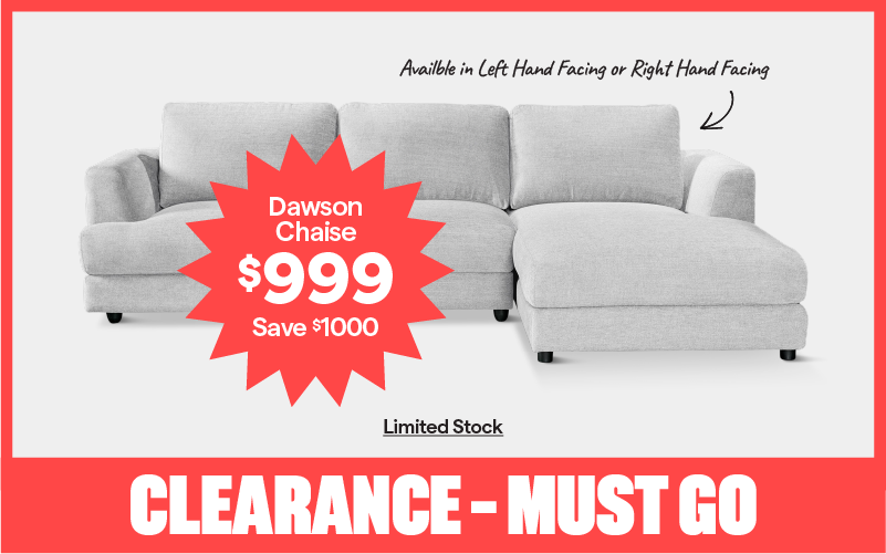 Clearance! Must go! Dawson chaise $999, save $1000.