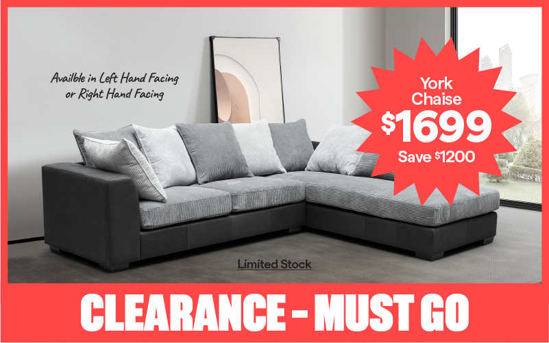 Clearance! must go! York chaise $1699, save $1200.