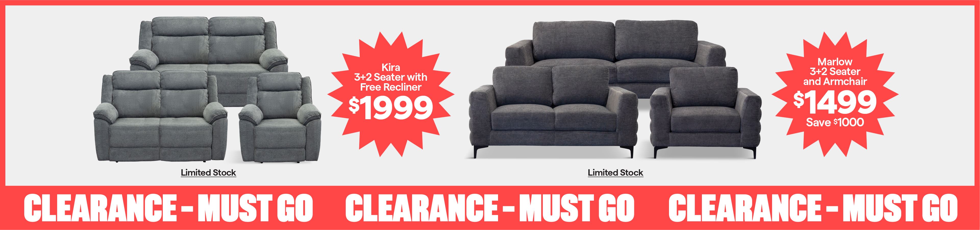 Clearance! Must go! 