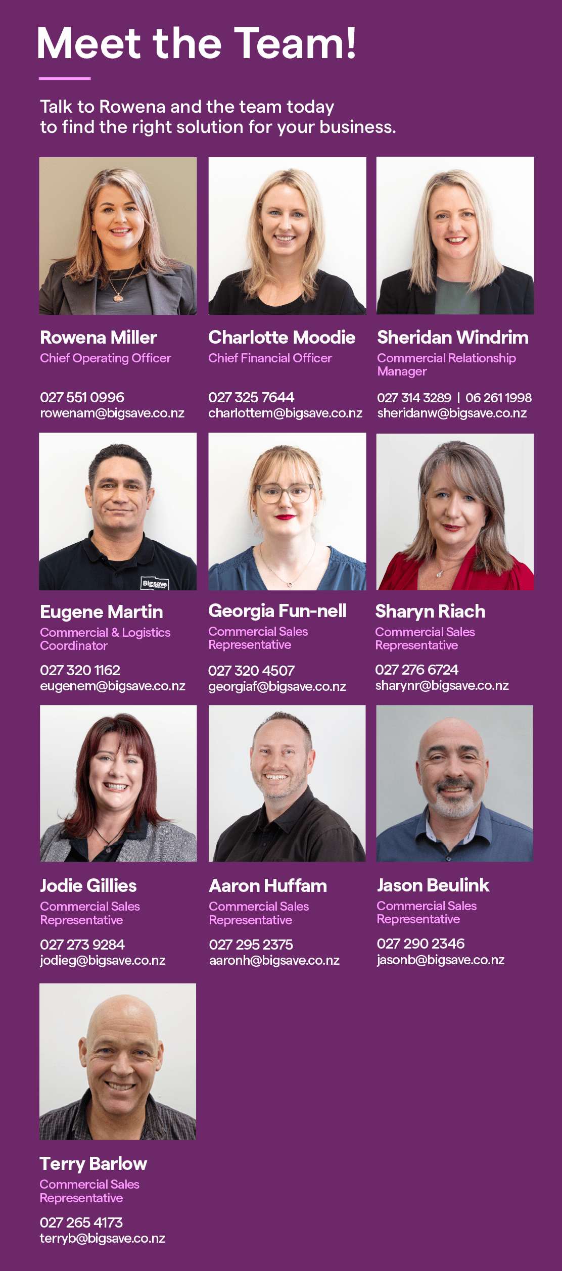 Meet the commercial team.