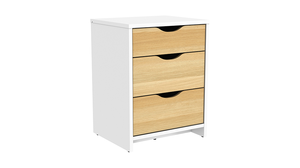 Product Details Breeze 3 Drawer Bedside Table BREE833DAUO001 0101